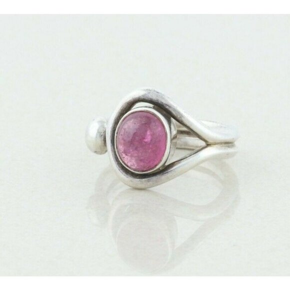 Sterling Silver Amethyst Ring Size 8 - Picture 5 of 7